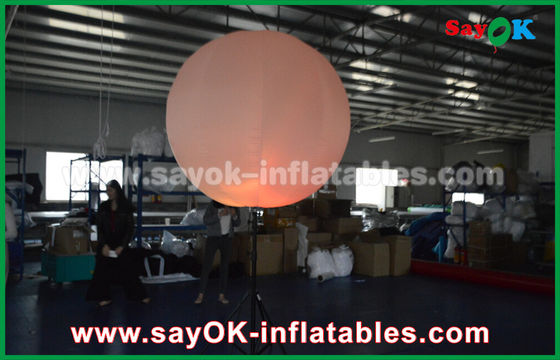 Nylon Cloth Inflatable Lighting Decoration / Halogen Or Led Light Up Balloons
