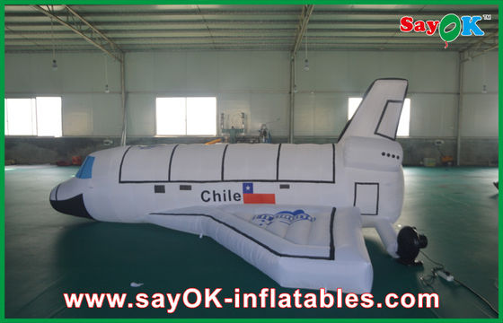 Giant White Inflatable Air Plane Inflatable Model With CE Or UL Blower