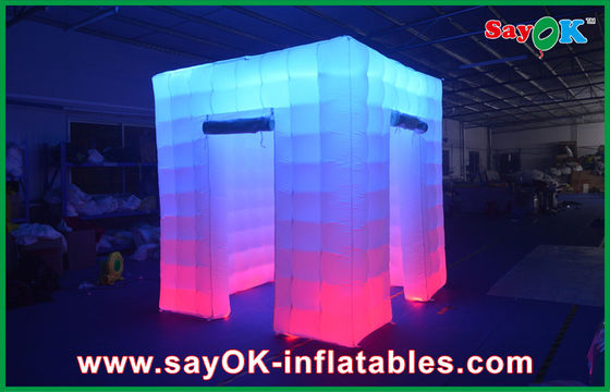 Inflatable Party Decorations 2.4x2.4x2.5m Big Inflatable Led Photo Booth Wedding Inflatable Booths