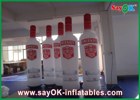 Advertising 3 - 6m Inflatable Wine Bottle With Logo Printing