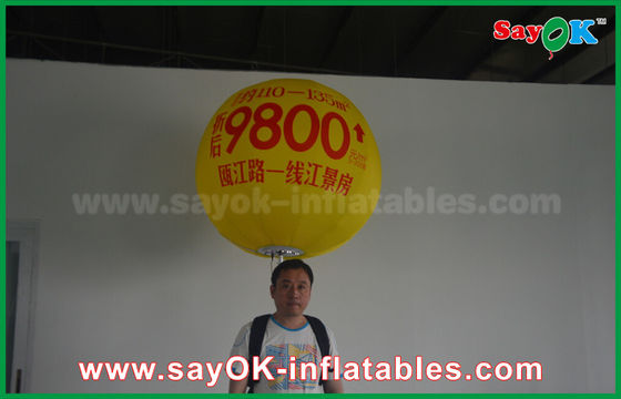 1.5m Inflatable Led Backpack Balloon Advertising Balloon With Print Giant Large Inflatable Helium Balloon