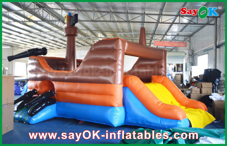 Large Corsair Ship Shape Inflatable Bouncer Slide Castle For Kinds Playing