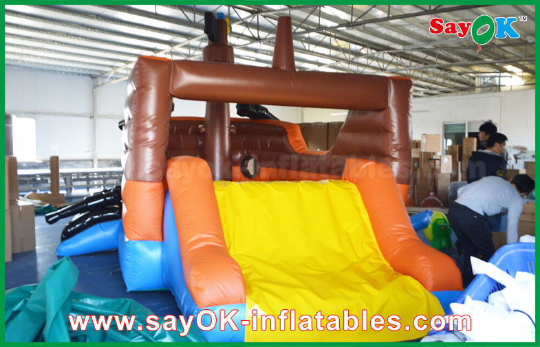 Large Corsair Ship Shape Inflatable Bouncer Slide Castle For Kinds Playing