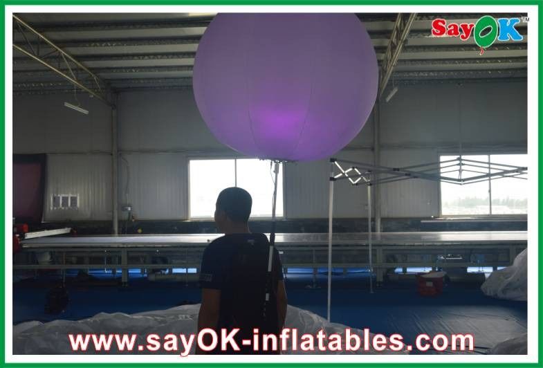 Advertsing Inflatable Lighting Decoration , 190T Nylon Cloth Inflatable Backpack Balloon