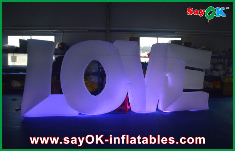 Romantic Lighting Inflatable Stage Commercial For Engaging Party
