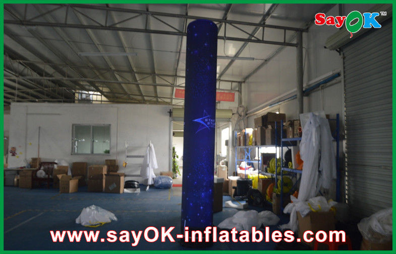 4m Decoration / Advertising Inflatable Columns With 500w Bulbs  Hangout