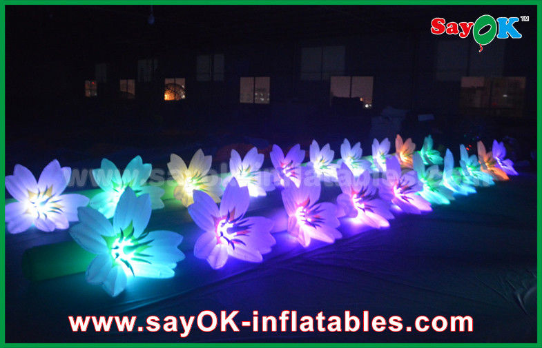 Customize Lighting Decoration Inflatable Flower Chain Used Wedding