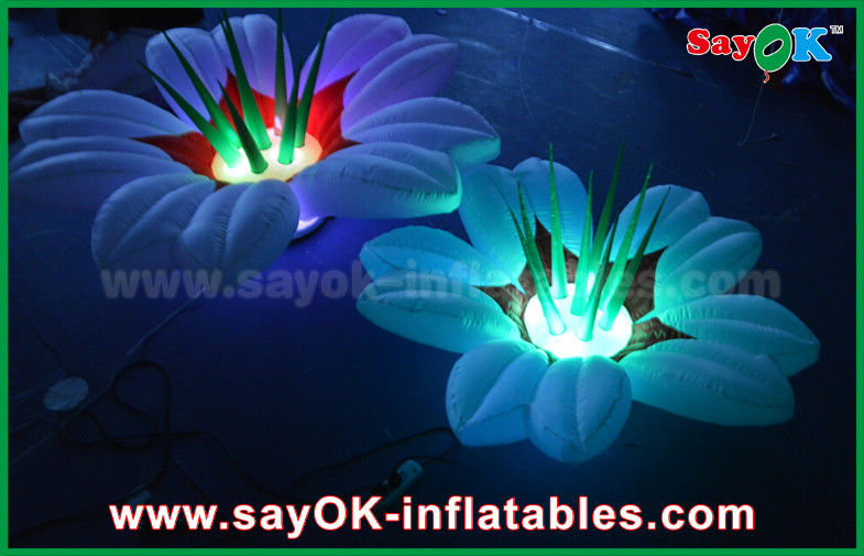 Flower Shaped Inflatable Lighting Decoration , Wedding Inflatable LED Light