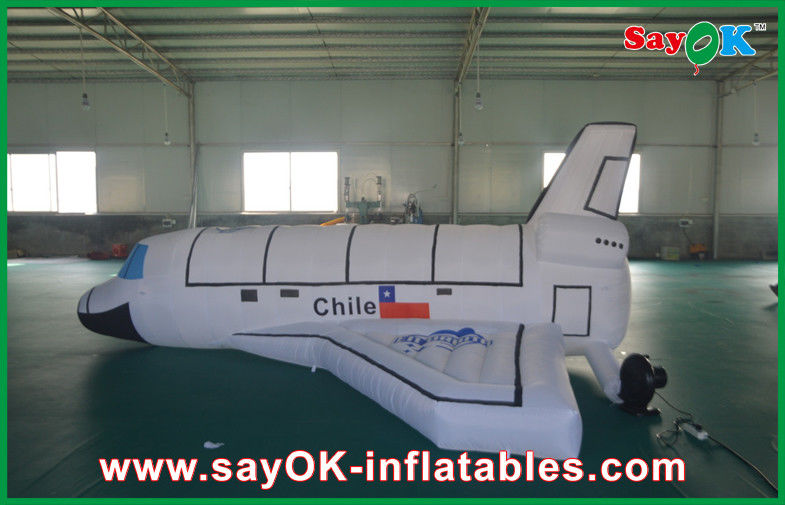 Giant White Inflatable Air Plane Inflatable Model With CE Or UL Blower