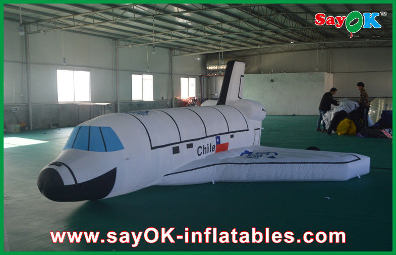 Giant White Inflatable Air Plane Inflatable Model With CE Or UL Blower