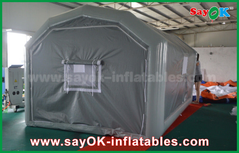 10 x 5m Gray Custom Inflatable Products PVC Inflatable Spray Booth For Car Spraying