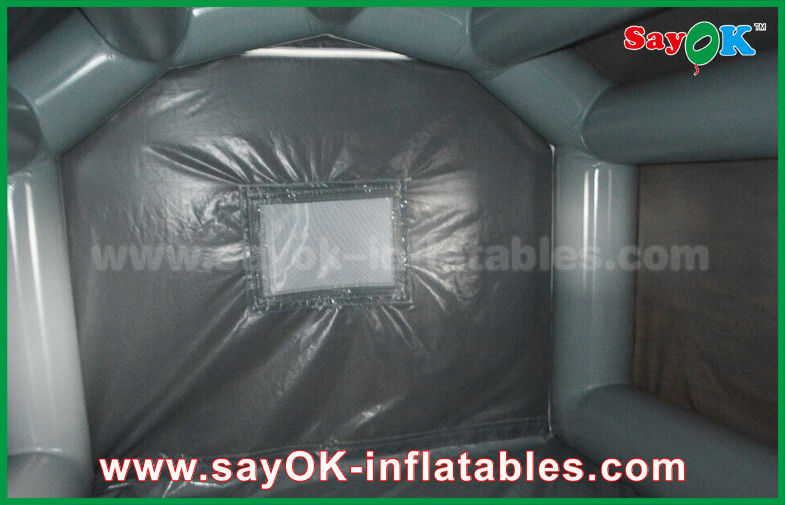10 x 5m Gray Custom Inflatable Products PVC Inflatable Spray Booth For Car Spraying