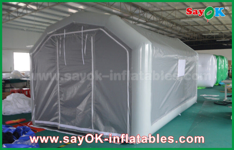 10 x 5m Gray Custom Inflatable Products PVC Inflatable Spray Booth For Car Spraying
