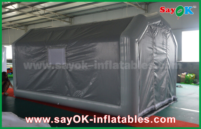 10 x 5m Gray Custom Inflatable Products PVC Inflatable Spray Booth For Car Spraying