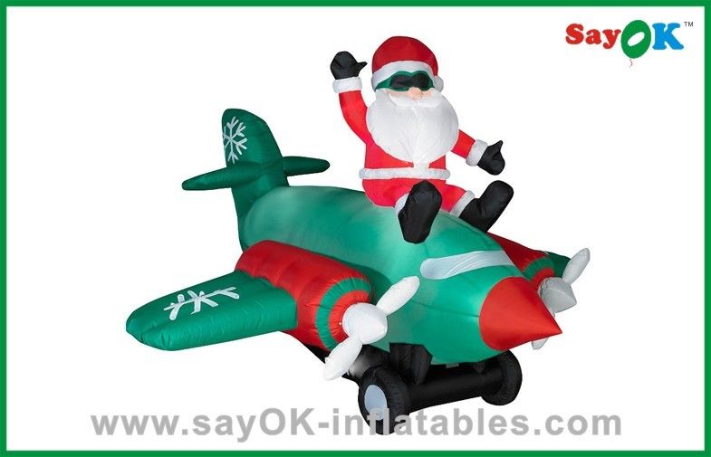 Large Inflatable Santa Claus Outdoor Blow Up Christmas Decorations With SGS