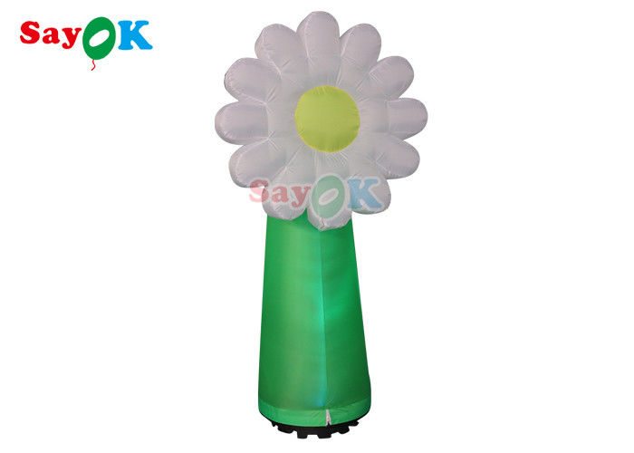 OEM Pvc Inflatable Lighting Decoration Led Flower Model For Advertising