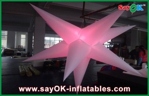 Party Event Decoration Inflatable Hanging LED Light Star For Advertising