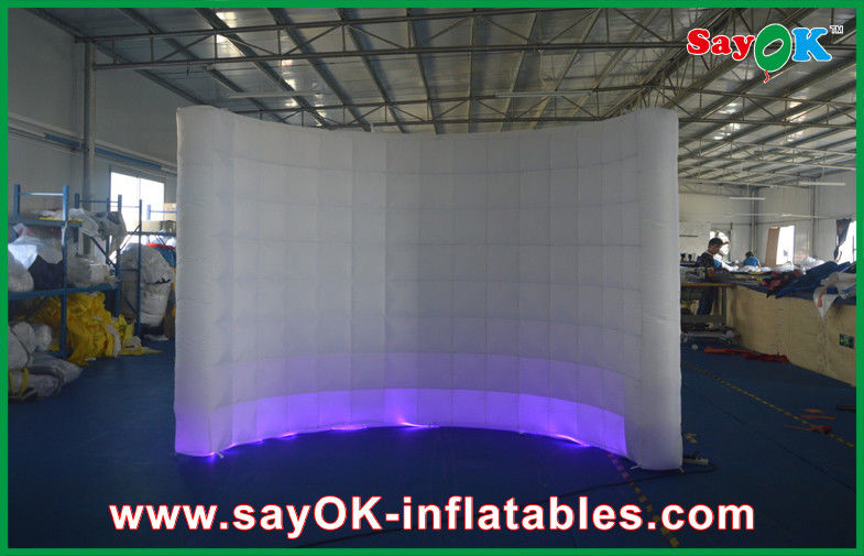 Inflatable Led Photo Booth 12 Color Inflatable Building 210D Polyester Cloth Commerce Use