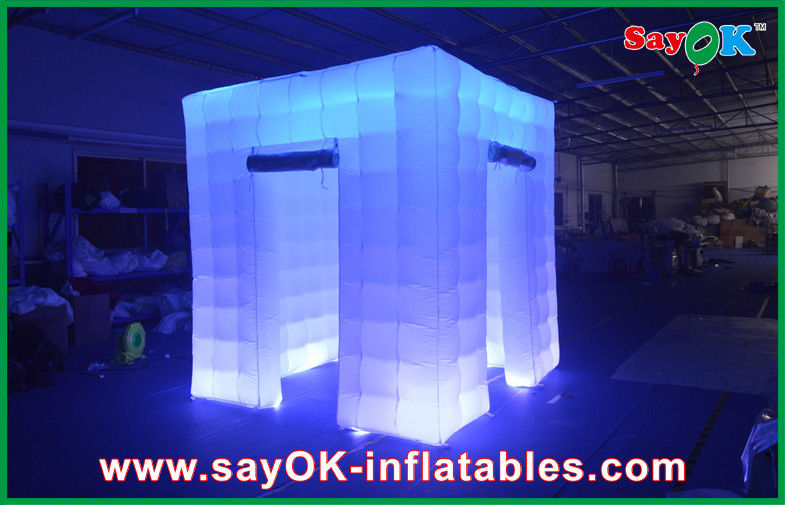 Inflatable Party Decorations 2.4x2.4x2.5m Big Inflatable Led Photo Booth Wedding Inflatable Booths