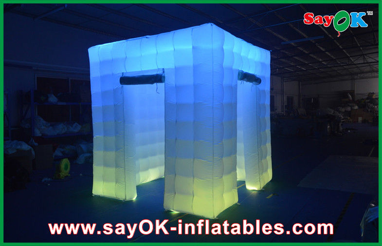 Inflatable Party Decorations 2.4x2.4x2.5m Big Inflatable Led Photo Booth Wedding Inflatable Booths