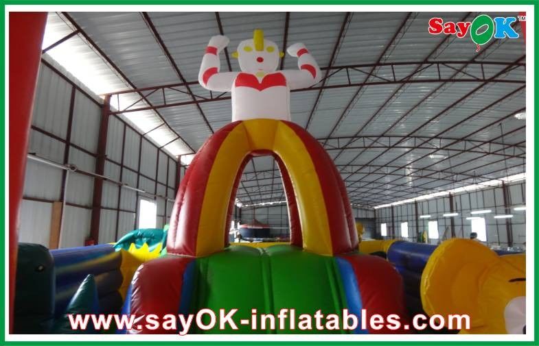 Oxford Cloth / PVC Outdoor Inflatable Bouncy Castle For Amusement Park