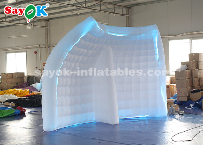 Inflatable Party Tent Portable Inflatable Photo Booth Background Wall With Led Light Strip For Events