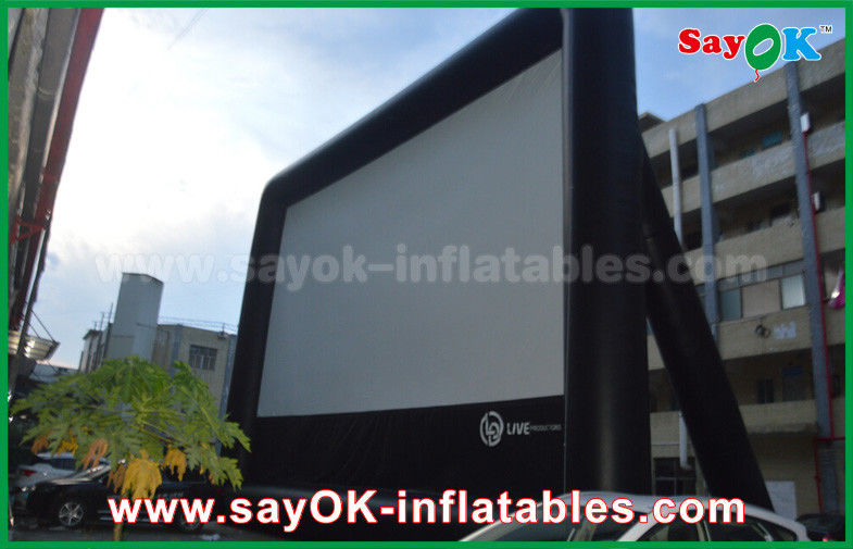 Backyard Movie Screens Inflatable Air Cinema , Outdoor Giant Inflatable Movie Screen For Advertising / Amusement