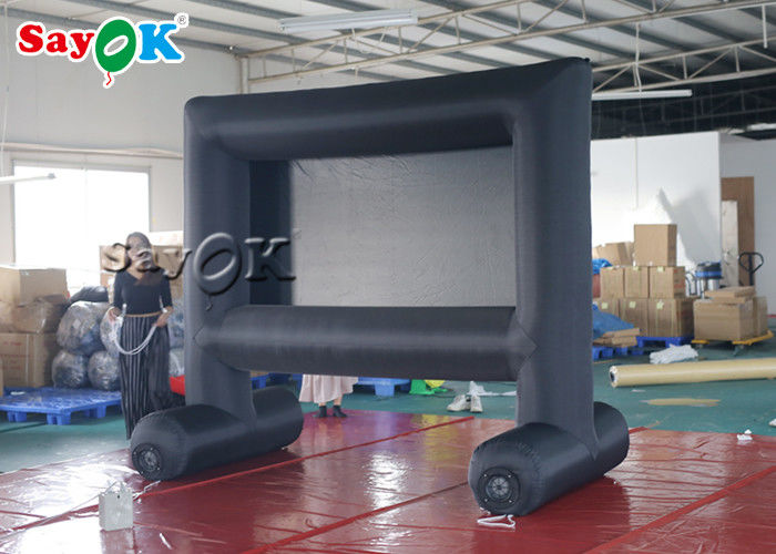 Inflatable Backyard Movie Screen Theme Parks 3m × 2.55mH Inflatable Outdoor Movie Screen