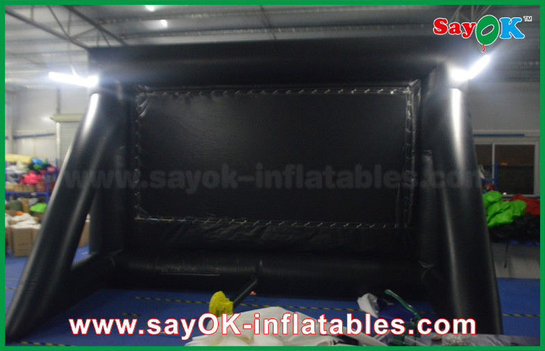 Inflatable Projector Screen 6 X 3.5m Pvc / Oxford Cloth Protable  Film Inflatable Movie Screen For Rental