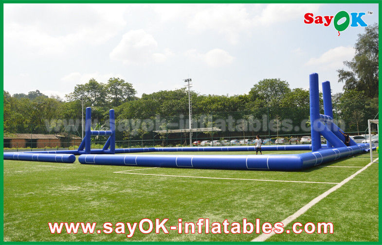 Football Inflatable Games Giant Outside PVC Tarpaulin Inflatable Soccer / Football Field Court CE Standard