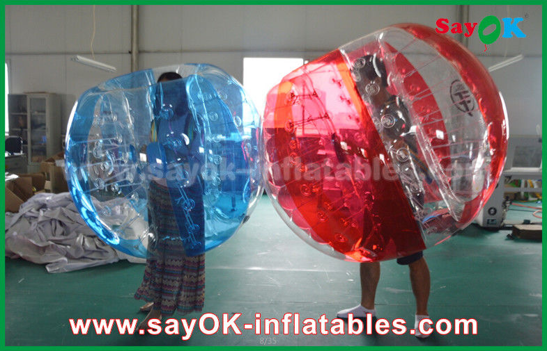 Inflatable Garden Games Queen Size PVC / TPU Inflatable Sports Games Bubble Ball Soccer