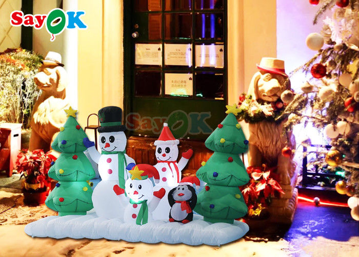 Large Outdoor Lighting Snowman Santa Blow Up Christmas Tree Inflatables Yard Decorations