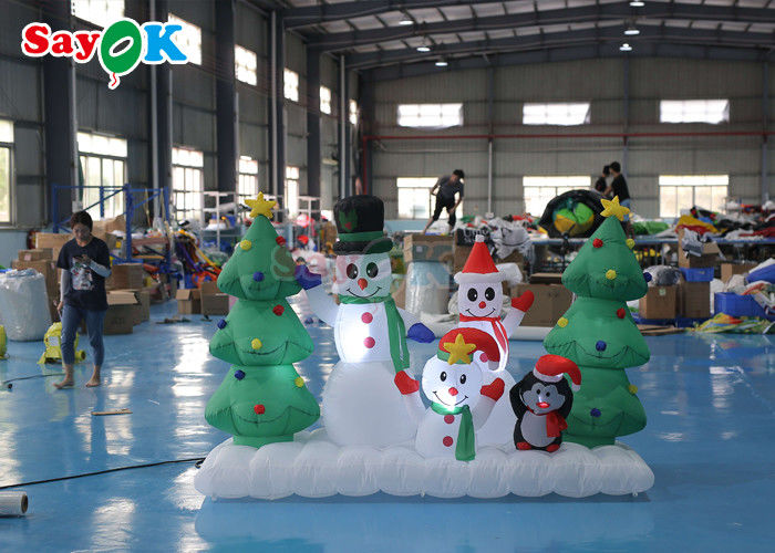 Large Outdoor Lighting Snowman Santa Blow Up Christmas Tree Inflatables Yard Decorations
