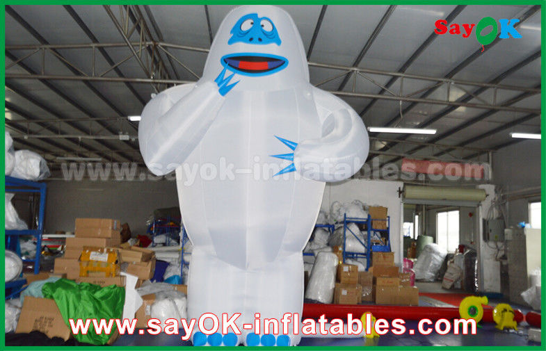 Inflated Cartoon Characters 6m High White Inflated Cartoon Model , Customize Size Inflatable Character For Event
