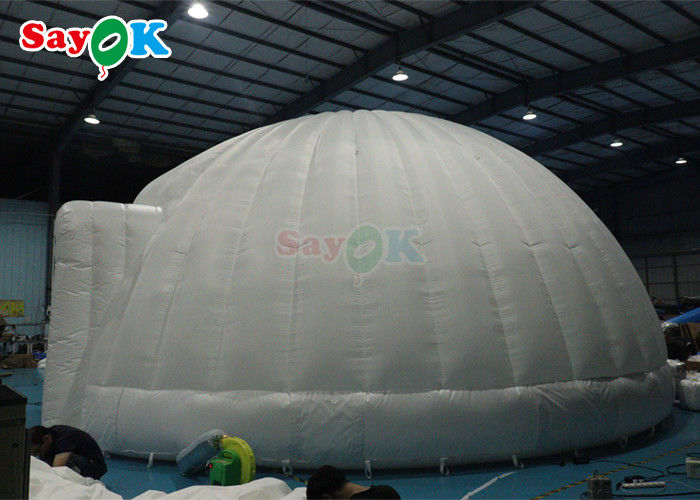 PVC Tarpaulin Double Door Led Inflatable Dome Tents For Outdoor Party Event
