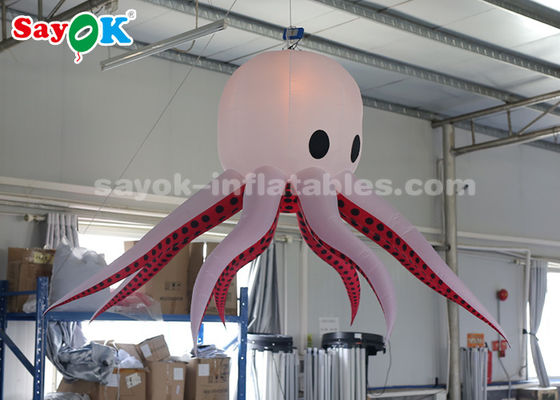 Polvo inflável de tecido de nylon de 2 m com controle remoto para decoração de festas