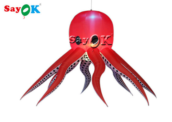 Eventos pendurados 3m Iluminação LED Tentaculo de polvo inflável