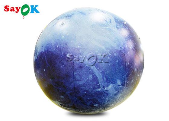 Decoração de iluminação inflável de 40 polegadas Pluto Planeta Balão