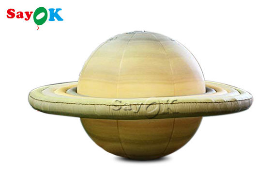 0.25mm PVC 60 polegadas Balões infláveis do Planeta Saturno para Instituição Educativa
