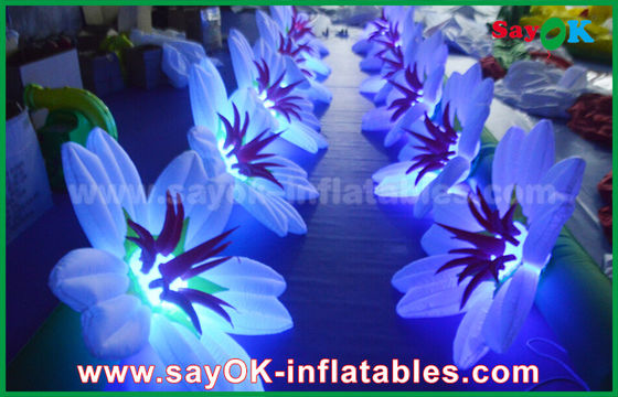 Decoração de cadeia de flores inflável / Decoração de luz inflável para palco de casamento
