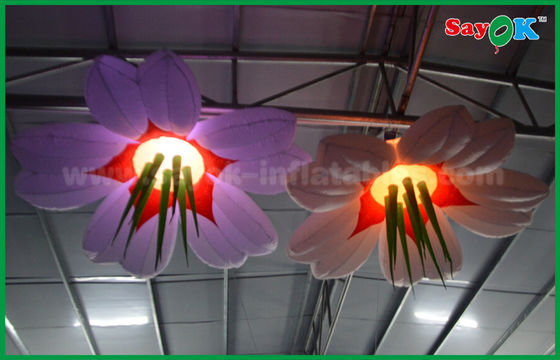 Decoração de iluminação inflável de palco de casamento Led Flor inflável de casamento