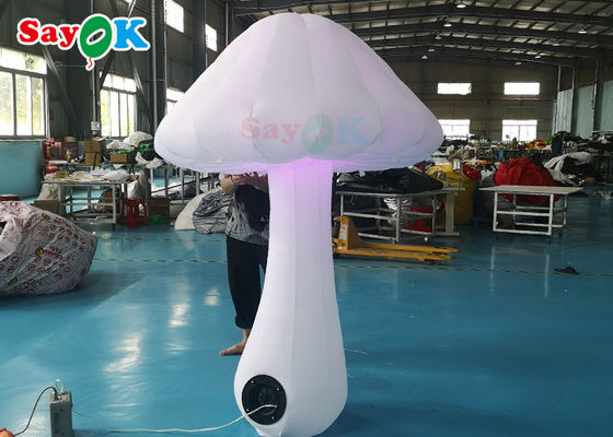 Decoração de Cogumelo Inflável Gigante Colorido Impresso Com Soprador