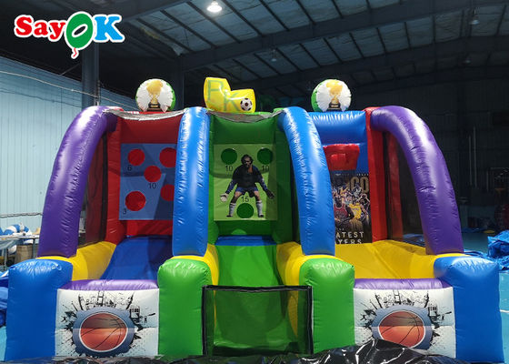Cestas de Basquete Infláveis ​​Gigantes 5x3m Jogo de Tiro de Basquete Comercial Engraçado