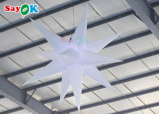 lâmpada decorativa de suspensão leve inflável da atividade exterior da estrela da decoração de 2m