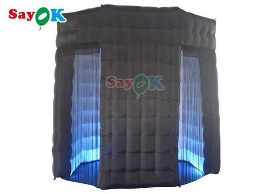 Anti - barraca inflável rompida do cerco da cabine da foto da luz do diodo emissor de luz para o casamento