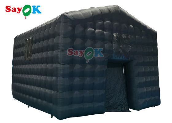 Barraca inflável do cubo de encerado com a barraca inflável conduzida do banquete de casamento das luzes