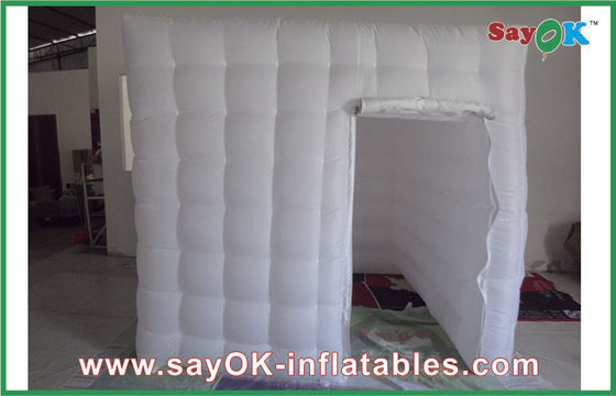 Cabine inflável da foto da cor portátil do rosa da cabine da foto com construção inflável feita sob encomenda do ventilador