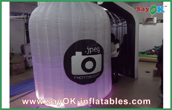 Cabine inflável de iluminação portátil Logo Printed For Wedding da foto do estúdio inflável da foto