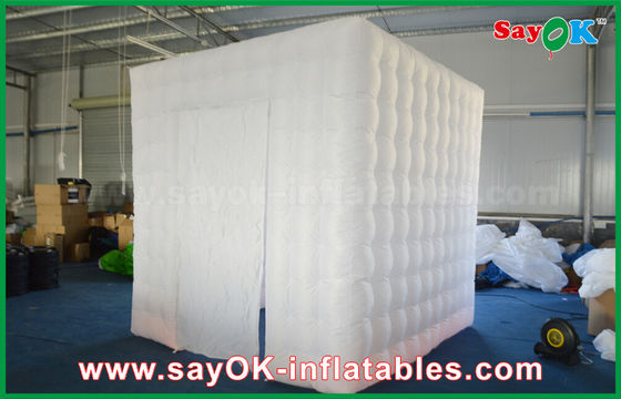 Barraca inflável da cabine da foto do cubo da porta média inflável do cerco 1 da cabine da foto com ventilador de CE/UL, material de Oxford