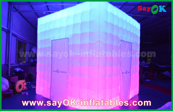 O estúdio inflável da foto personalizou o PVC da forma que reveste a cabine inflável da foto do diodo emissor de luz com o encantamento